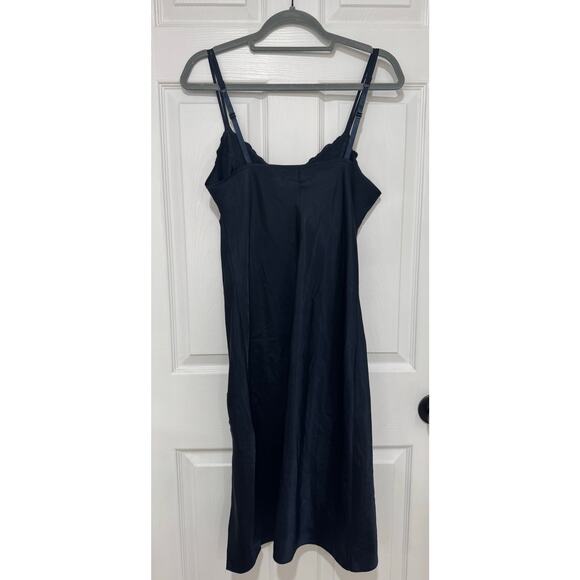 Marks & Spencer Navy Chemise Nightie Nightgown Teddy Dress Lingerie UK 14 US 10 - Picture 2 of 4